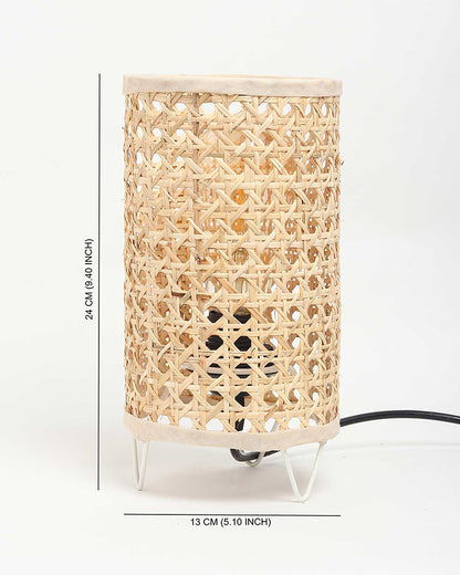 Table Lamps for Living Room | Cane Webbing Lamp | Cane Tabletop Lamp