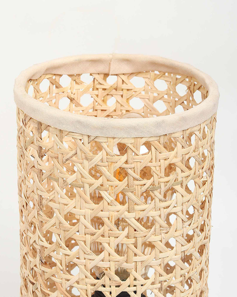 Table Lamps for Living Room | Cane Webbing Lamp | Cane Tabletop Lamp