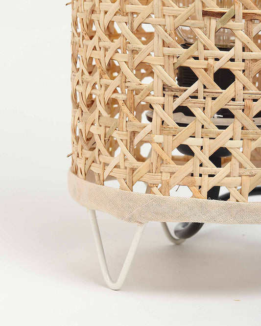 Table Lamps for Living Room | Cane Webbing Lamp | Cane Tabletop Lamp