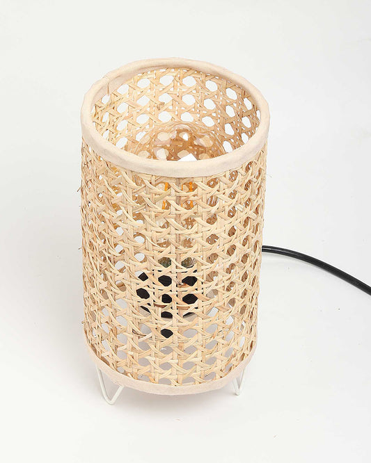 Table Lamps for Living Room | Cane Webbing Lamp | Cane Tabletop Lamp