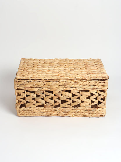 Seagrass Jali Storage Boxes