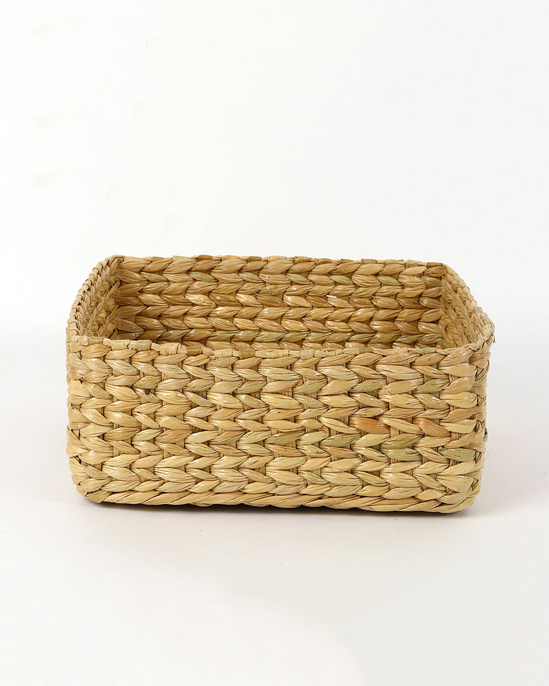 Storage Basket | Seagrass Organiser Tray | Shelf Basket | Wardrobe Organizer