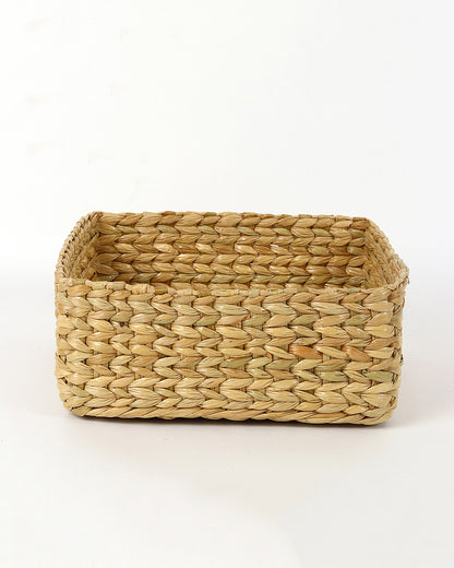 Storage Basket | Seagrass Organiser Tray | Shelf Basket | Wardrobe Organizer