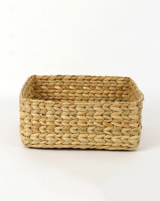 Storage Basket | Seagrass Organiser Tray | Shelf Basket | Wardrobe Organizer