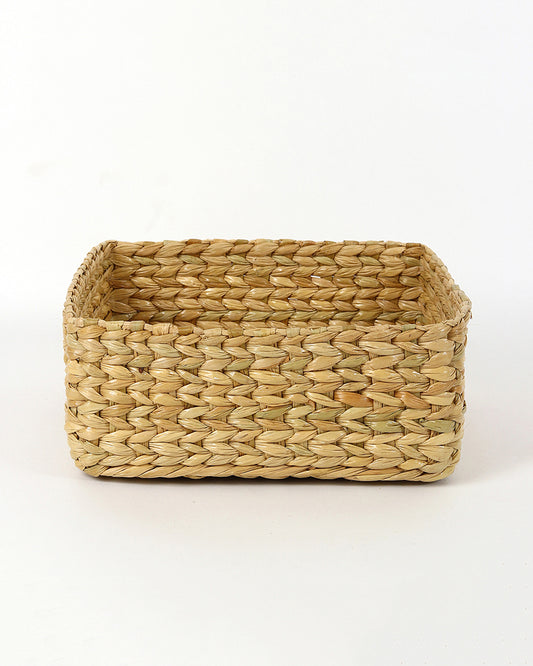 Storage Basket | Seagrass Organiser Tray | Shelf Basket | Wardrobe Organizer