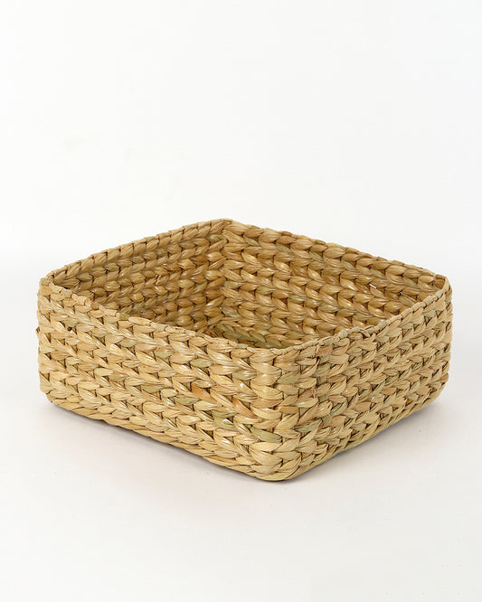 Storage Basket | Seagrass Organiser Tray | Shelf Basket | Wardrobe Organizer