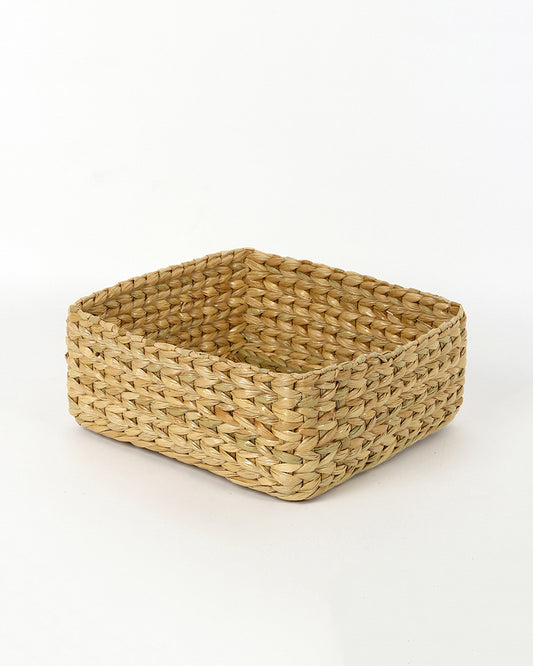 Storage Basket | Seagrass Organiser Tray | Shelf Basket | Wardrobe Organizer