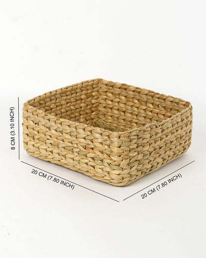 Storage Basket | Seagrass Organiser Tray | Shelf Basket | Wardrobe Organizer