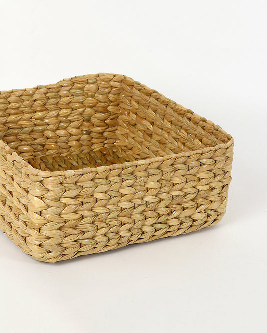 Storage Basket | Seagrass Organiser Tray | Shelf Basket | Wardrobe Organizer