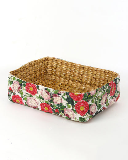 Office Desk Organizer | Stationary Organizers Box | Jute Table Organiser - Rectangular