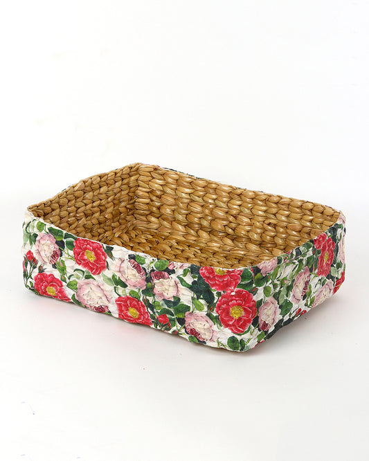 Office Desk Organizer | Stationary Organizers Box | Jute Table Organiser - Rectangular