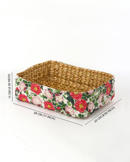 Office Desk Organizer | Stationary Organizers Box | Jute Table Organiser - Rectangular