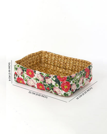 Office Desk Organizer | Stationary Organizers Box | Jute Table Organiser - Rectangular