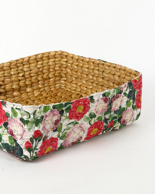 Office Desk Organizer | Stationary Organizers Box | Jute Table Organiser - Rectangular
