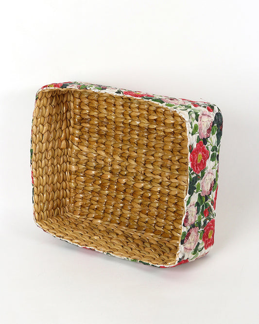 Office Desk Organizer | Stationary Organizers Box | Jute Table Organiser - Rectangular