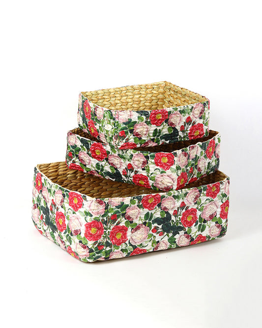 Office Desk Organizer | Stationary Organizer Box | Jute Table Organiser