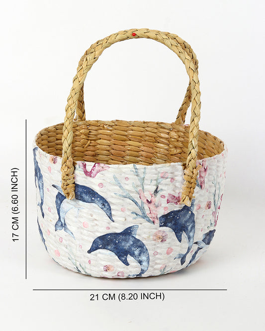 Seagrass Fruit Basket | Round Basket | Round Gift Hamper