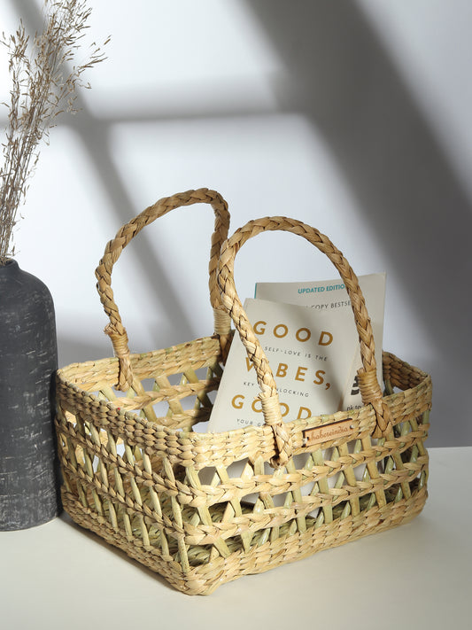 Seagrass Fruit Hamper Basket - Jali