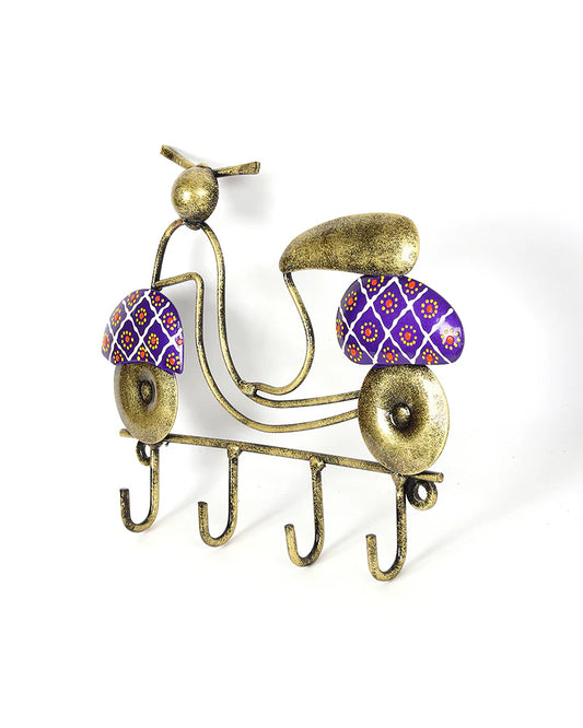 Metal Wall Key Hanger and Keychain Organizer for Home