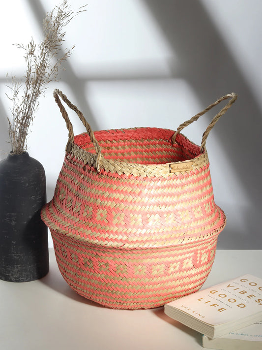 Chic Belly Planter Basket for Living Room & Corner Decor