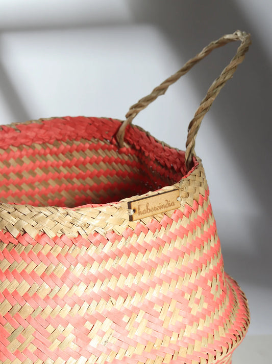 Chic Belly Planter Basket for Living Room & Corner Decor