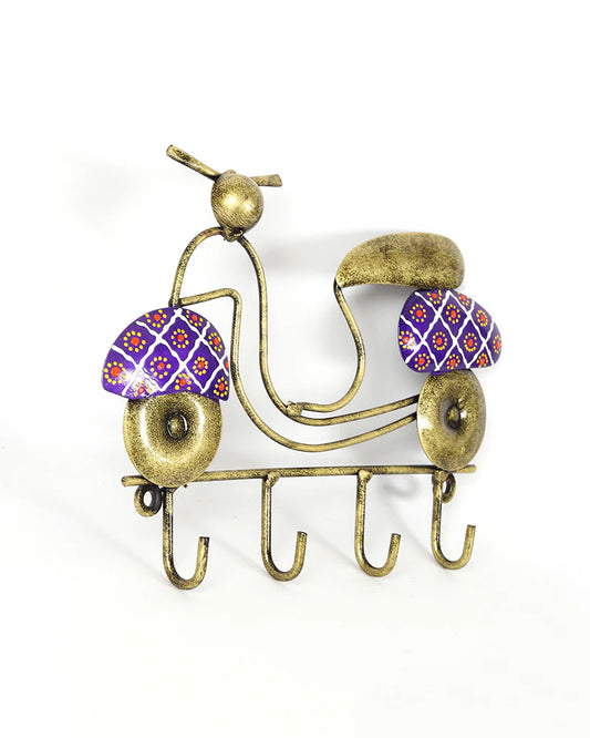 Metal Wall Key Hanger and Keychain Organizer for Home