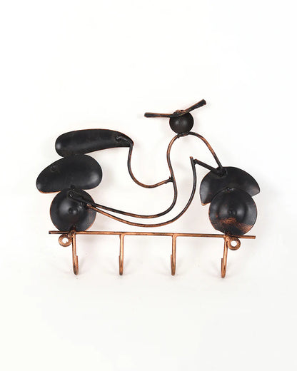 Metal Wall-Mounted Key Organizer and Key Stand for Home