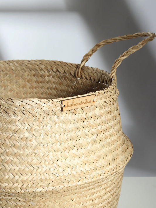 Neutral Belly Basket for Greenery, Toys & More