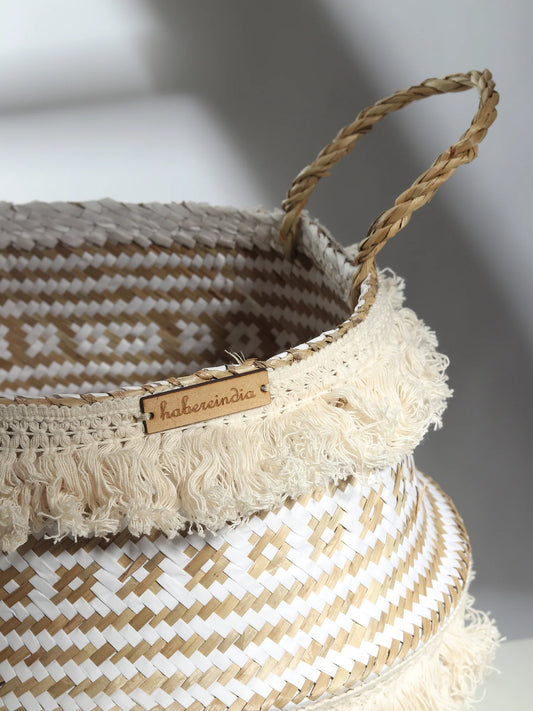 Textured Belly Basket for Potted Plants & Everyday Storage