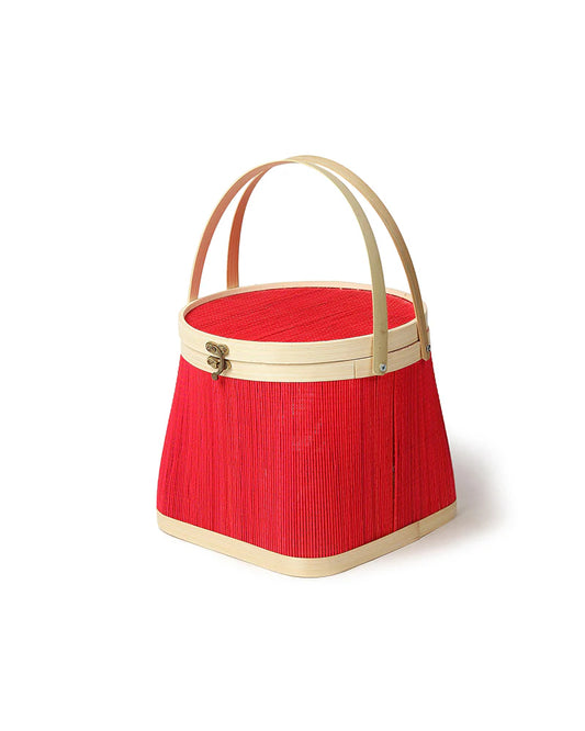 Multi-Purpose Bamboo Picnic Basket for Food, Picnic & Leisure Use