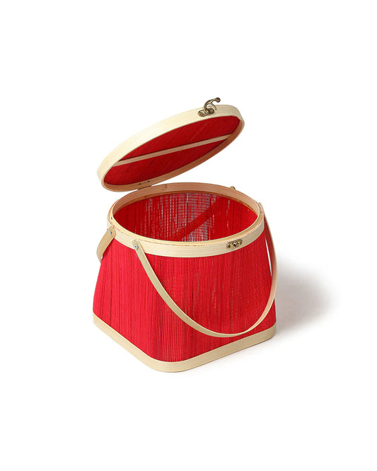 Multi-Purpose Bamboo Picnic Basket for Food, Picnic & Leisure Use