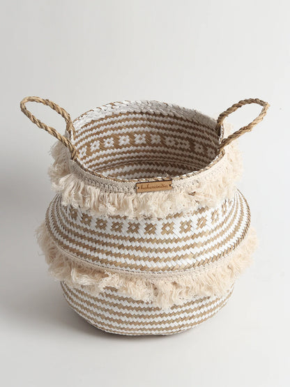 Textured Belly Basket for Potted Plants & Everyday Storage