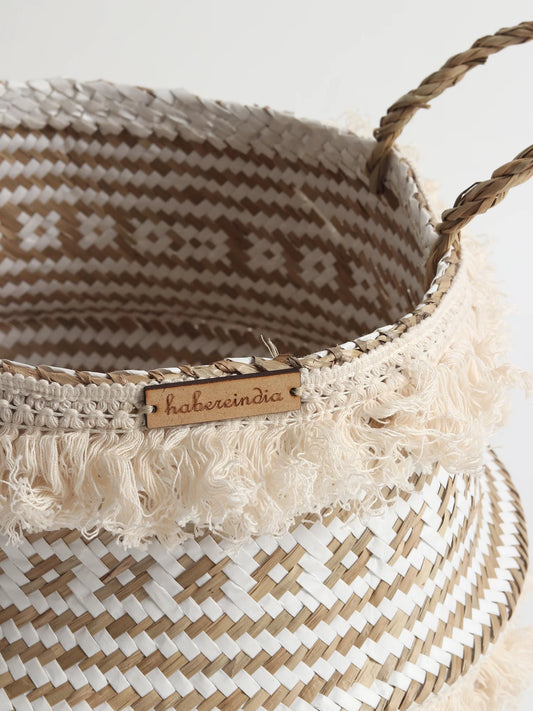 Textured Belly Basket for Potted Plants & Everyday Storage