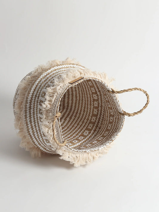 Textured Belly Basket for Potted Plants & Everyday Storage