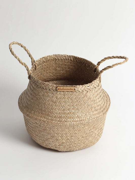 Neutral Belly Basket for Greenery, Toys & More