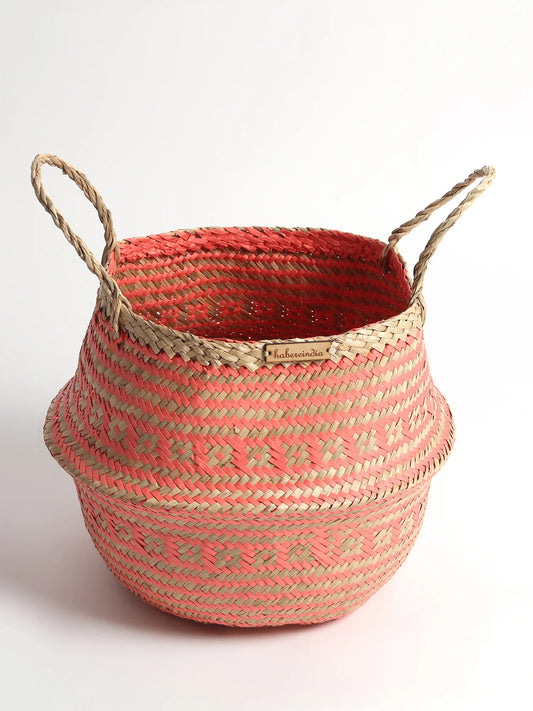 Chic Belly Planter Basket for Living Room & Corner Decor