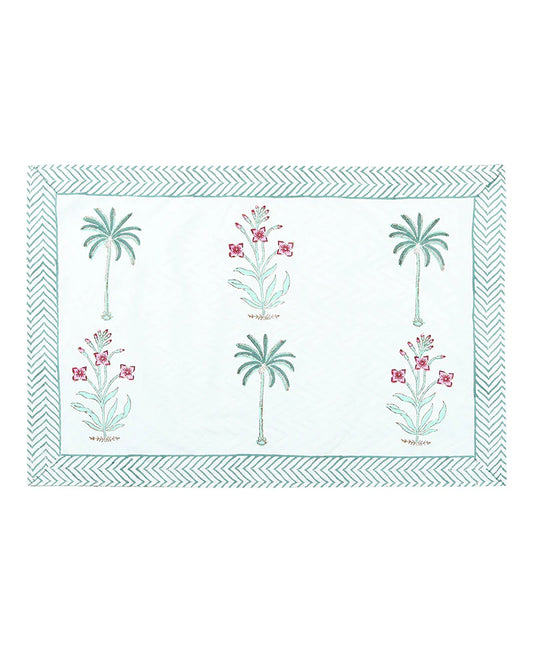 Artisanal Jaipur Handblock Printed 100% Premium Cotton King Bed Sheet with Matching Pillow Covers