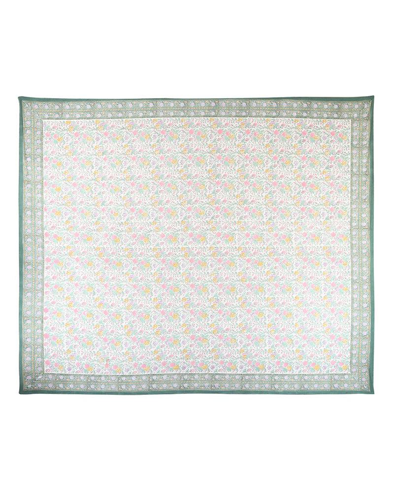 Traditional Jaipur Handblock Printed 100% Premium Cotton King Size Bed Sheet Set