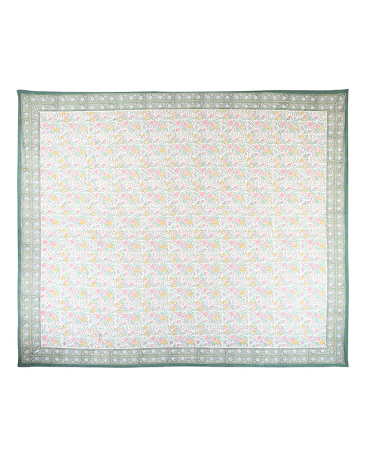 Traditional Jaipur Handblock Printed 100% Premium Cotton King Size Bed Sheet Set