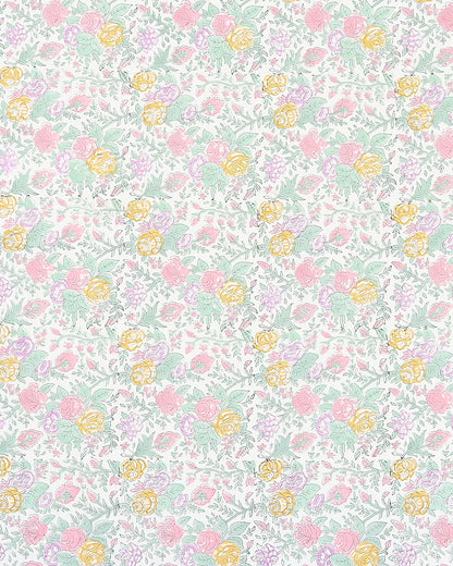 Traditional Jaipur Handblock Printed 100% Premium Cotton King Size Bed Sheet Set