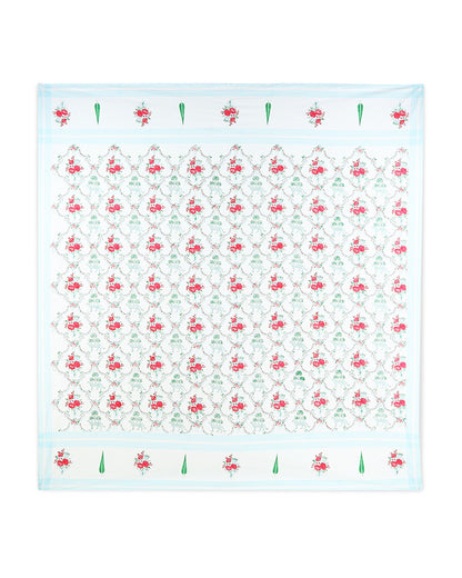 Luxurious Jaipur Handblock Printed 100% Premium Cotton King Size Bed Sheet with Pillow Covers