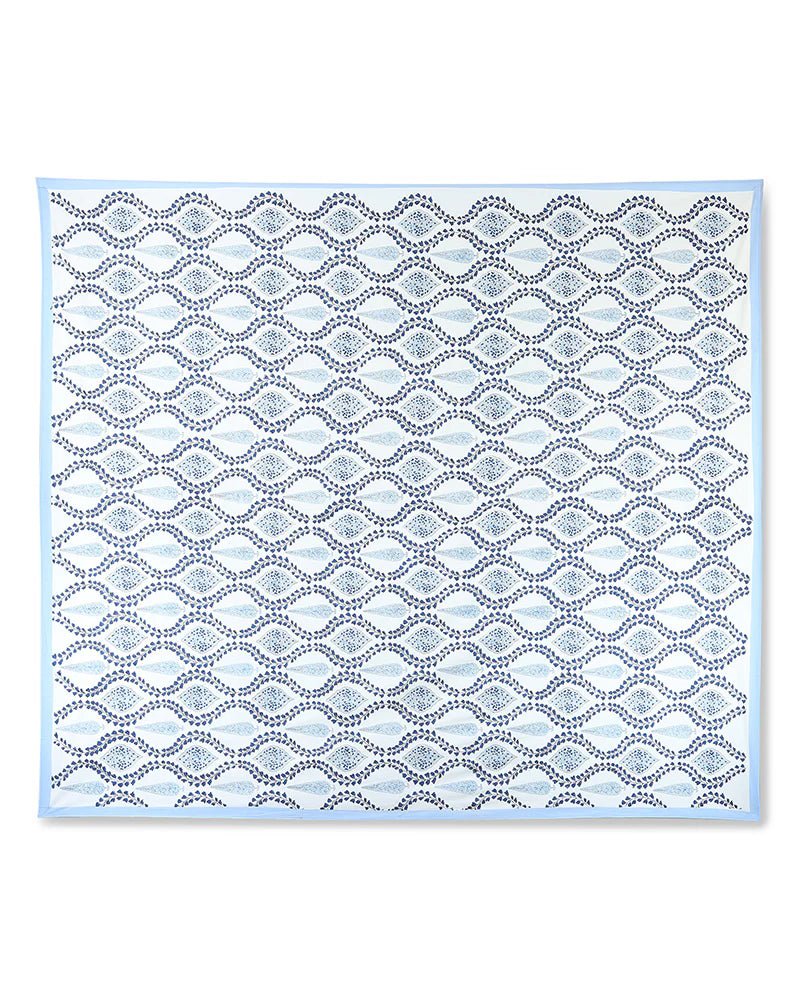 Handcrafted Jaipur Handblock Printed 100% Premium Cotton King Bed Sheet with Coordinated Pillow Covers