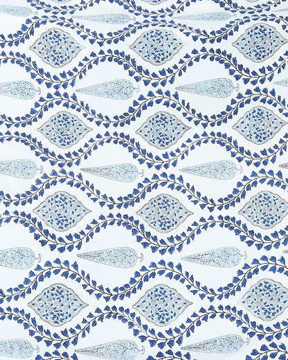 Handcrafted Jaipur Handblock Printed 100% Premium Cotton King Bed Sheet with Coordinated Pillow Covers