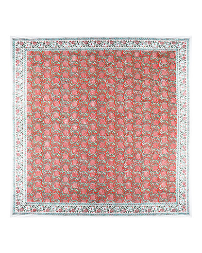 Cultural Jaipur Handblock Printed 100% Premium Cotton King Bed Sheet with Matching Pillow Covers