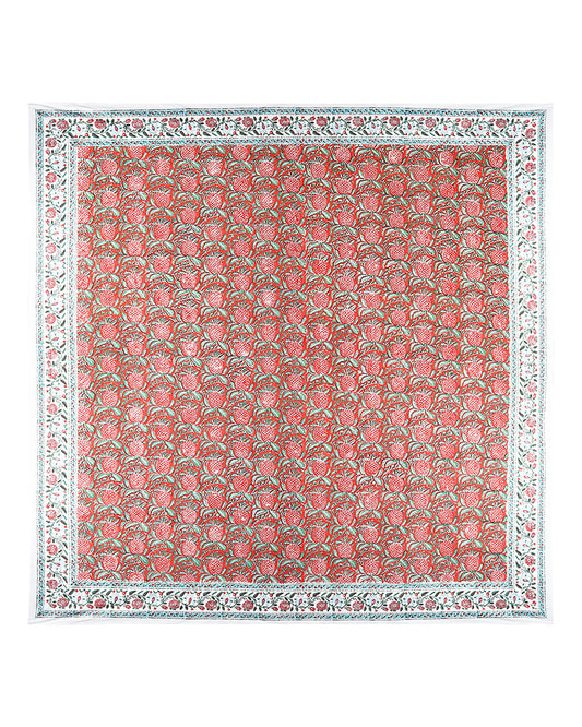 Cultural Jaipur Handblock Printed 100% Premium Cotton King Bed Sheet with Matching Pillow Covers