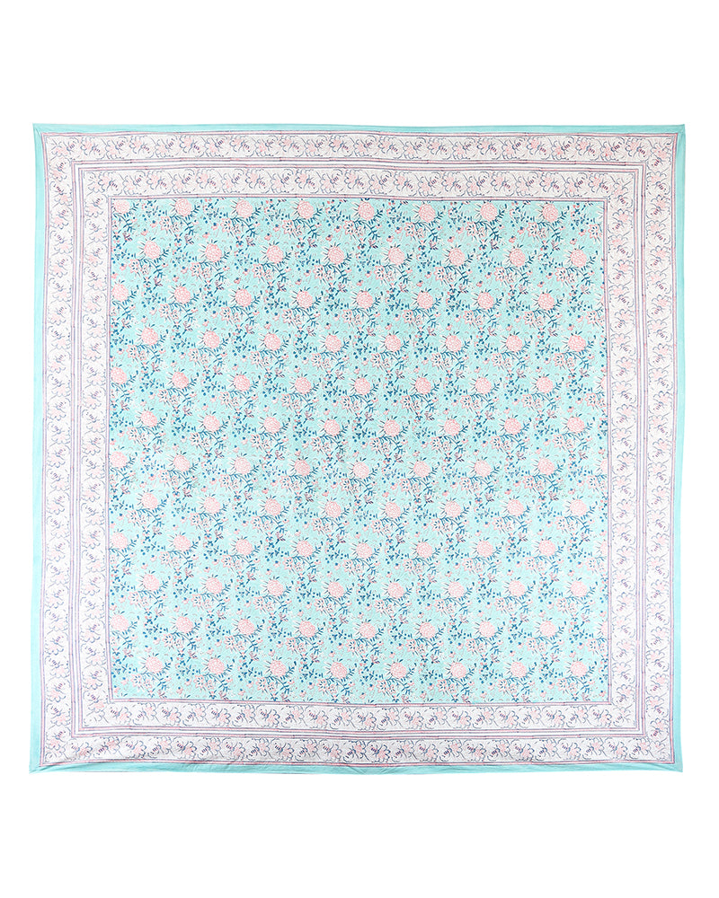 Contemporary Jaipur Handblock Printed 100% Premium Cotton King Size Bed Sheet Set