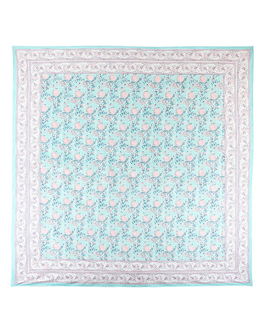 Contemporary Jaipur Handblock Printed 100% Premium Cotton King Size Bed Sheet Set