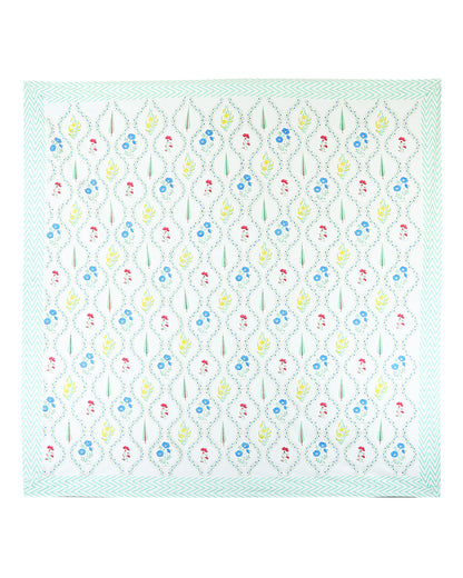 Vibrant Jaipur Handblock Printed 100% Premium Cotton King Bed Sheet with 2 Pillow Covers