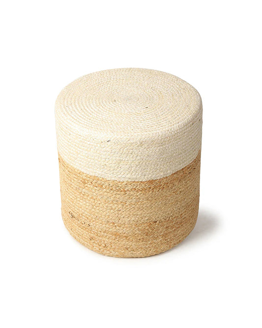 Handcrafted Jute Pouffes for Natural Living Room Decor