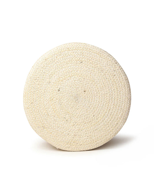 Handcrafted Jute Pouffes for Natural Living Room Decor